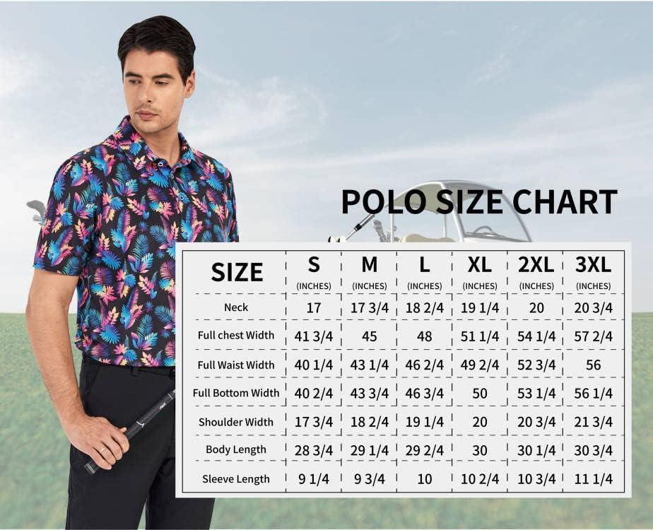imageSAMERM Mens Golf Shirt Short Sleeve Print Performance Moisture Wicking Dry Fit Polo Shirts for MenGreenpunk L Green Punk Golf Shirt