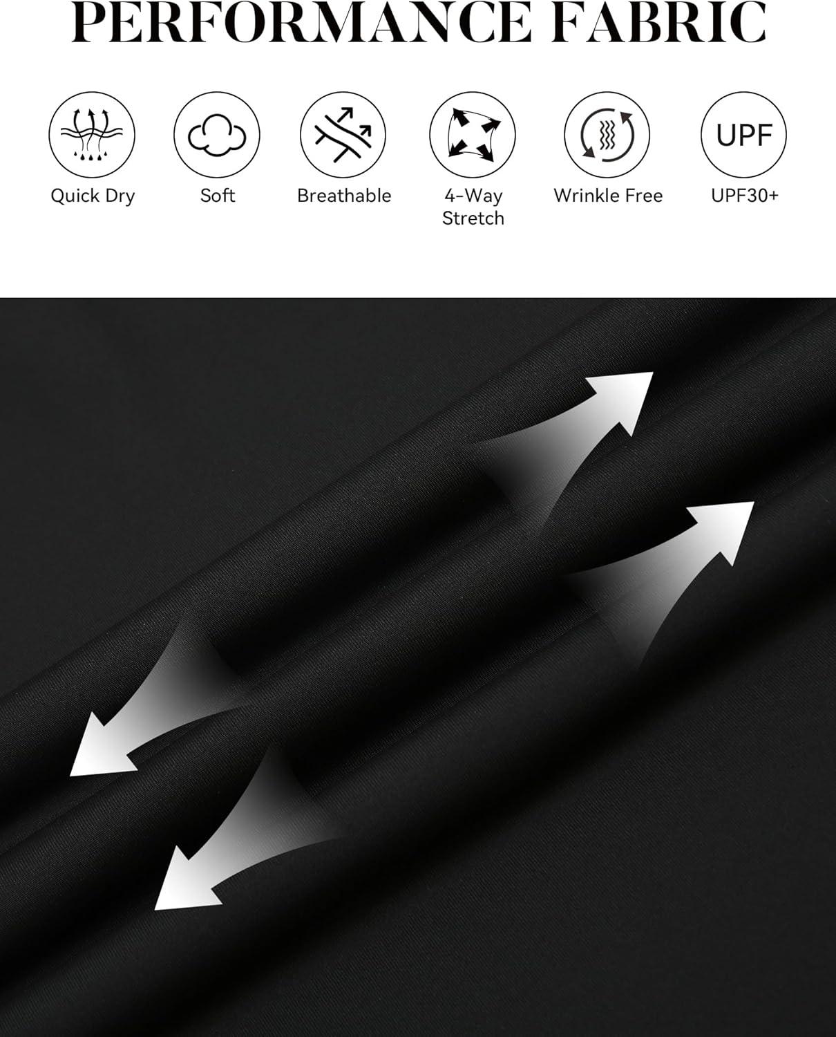 imageSAMERM Mens Long Sleeve Golf Shirts Casual Polo Shirts for Men Performance Collar Shirts Workwear OfficeMens Polo Black