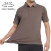 SAMERM Golf Shirts for Men Dry Fit Short Sleeve Mens Golf Shirt Performance Moisture Wicking Polo Shirts for Men(128khaki Golf Polo)