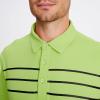 SAMERM Golf Shirts for Men Dry Fit Short Sleeve Mens Golf Shirt Performance Moisture Wicking Polo Shirts for Men(87-stripepolo-grassgreen)