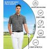 SAMERM Golf Shirts for Men Dry Fit Short Sleeve Mens Golf Shirt Performance Moisture Wicking Polo Shirts for Men(Black18)