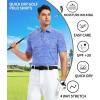 SAMERM Golf Shirts for Men Dry Fit Short Sleeve Mens Golf Shirt Performance Moisture Wicking Polo Shirts for Men(Blue13)