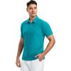 SAMERM Golf Shirts for Men Dry Fit Short Sleeve Mens Golf Shirt Performance Moisture Wicking Polo Shirts for Men(Blue2)