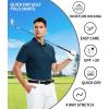 SAMERM Golf Shirts for Men Dry Fit Short Sleeve Mens Golf Shirt Performance Moisture Wicking Polo Shirts for Men(Navy7)