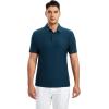 SAMERM Golf Shirts for Men Dry Fit Short Sleeve Mens Golf Shirt Performance Moisture Wicking Polo Shirts for Men(Navy7)