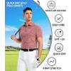 SAMERM Golf Shirts for Men Dry Fit Short Sleeve Mens Golf Shirt Performance Moisture Wicking Polo Shirts for Men(Red)
