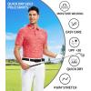 SAMERM Golf Shirts for Men Dry Fit Short Sleeve Mens Golf Shirt Performance Moisture Wicking Polo Shirts for Men(Red01)