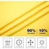 SAMERM Golf Shirts for Men Dry Fit Short Sleeve Mens Golf Shirt Striped Performance Moisture Wicking Polo Shirts for Men,Yellow L