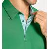 SAMERM Golf Shirts for Men Dry Fit Short Sleeve Moisture Wicking Casual Solid Stylish Mens Polo Shirts, Green, L