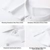 SAMERM Golf Shirts for Men High-Elastic Dry Fit Short Sleeve Seamless Moisture Wicking Cooling Feel Solid Mens Polo Shirt,White XL
