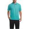 SAMERM Golf Shirts for Men Super Stretch Jacquard Dry Fit Golf Polo Moisture Wicking Short Sleeve Polo Shirts for Men(Green)
