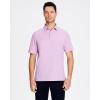 SAMERM Golf Shirts for Men Super Stretch Jacquard Dry Fit Golf Polo Moisture Wicking Short Sleeve Polo Shirts for Men(Lilac Seamless Polo)