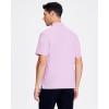 SAMERM Golf Shirts for Men Super Stretch Jacquard Dry Fit Golf Polo Moisture Wicking Short Sleeve Polo Shirts for Men(Lilac Seamless Polo)