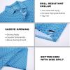 SAMERM Golf Shirts for Men Super Stretch Jacquard Dry Fit Golf Polo Moisture Wicking Short Sleeve Polo Shirts for Men(Navy Golf Shirt)