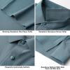 SAMERM Golf Shirts for Men Super Stretch Jacquard Dry Fit Golf Polo Moisture Wicking Short Sleeve Polo Shirts for Men(Teal Seamless Polo)