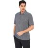 SAMERM Golf Shirts for Men Super Stretch Jacquard Dry Fit Golf Polo Moisture Wicking Short Sleeve Polo Shirts for Men(Wave Black Golf Shirt)