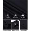 SAMERM Mens Dress Shirt Wrinkle Free Moisture Wicking 4-Way High Stretch Super Soft Casual Button Down Shirts(Black Long Sleeve Shirt)