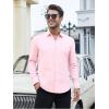 SAMERM Mens Dress Shirt Wrinkle Free Moisture Wicking 4-Way High Stretch Super Soft Casual Button Down Shirts(Mens Shirt Pink)