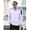 SAMERM Mens Dress Shirt Wrinkle Free Moisture Wicking 4-Way High Stretch Super Soft Casual Button Down Shirts(Mens Shirt Purple)