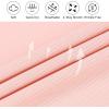 SAMERM Mens Dress Shirt Wrinkle Free Moisture Wicking 4-Way High Stretch Super Soft Casual Button Down Shirts(Seamless Pink)