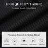 SAMERM Mens Dress Shirt Wrinkle Free Moisture Wicking 4-Way High Stretch Super Soft Casual Button Down Shirts(Stripe Black)