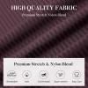 SAMERM Mens Dress Shirt Wrinkle Free Moisture Wicking 4-Way High Stretch Super Soft Casual Button Down Shirts(Stripe Burgundy)