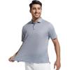SAMERM Mens Golf Shirts Short Sleeve Dry Fit Performance Moisture Wicking Print Sport Polo Shirts for Men Casual(Black Dots Golf Shirt)