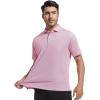 SAMERM Mens Golf Shirts Short Sleeve Dry Fit Performance Moisture Wicking Print Sport Polo Shirts for Men Casual(Wine Diamond Golf Shirt)