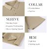 SAMERM Mens Knit Polo Shirts Short Sleeve Textured Casual Polo Shirt Fashion Stylish Lightweight Breathable T Shirt for Men(126beige Golf Polo)