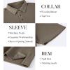 SAMERM Mens Knit Polo Shirts Short Sleeve Textured Casual Polo Shirt Fashion Stylish Lightweight Breathable T Shirt for Men(126deep Taupe Golf Polo)