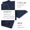 SAMERM Mens Knit Polo Shirts Short Sleeve Textured Casual Polo Shirt Fashion Stylish Lightweight Breathable T Shirt for Men(126navy Golf Polo)