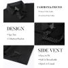 SAMERM Men’s Long Sleeve Golf Shirts Casual Polo Shirts for Men Performance Collar Shirts Workwear Office(Mens Polo Black)