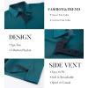 SAMERM Men’s Long Sleeve Golf Shirts Casual Polo Shirts for Men Performance Collar Shirts Workwear Office(Mens Polo Teal)