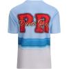 SAMERM Puerto Rico Shirt for Men Quick Dry Crop Top Printed Hispanic Heritage Month Boricua Rican Flag T-Shirt(Blue White)