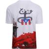 SAMERM Puerto Rico Shirt for Men Quick Dry Crop Top Printed Hispanic Heritage Month Boricua Rican Flag T-Shirt(Red Leaf)