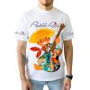 SAMERM Puerto Rico Shirt for Men Quick Dry Crop Top Printed Hispanic Heritage Month Boricua Rican Flag T-Shirt(White Child)