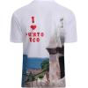 SAMERM Puerto Rico Shirt for Men Quick Dry Crop Top Printed Hispanic Heritage Month Boricua Rican Flag T-Shirt(White Tower)