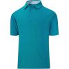 SAMERM Golf Shirts for Men Dry Fit Short Sleeve Mens Golf Shirt Performance Moisture Wicking Polo Shirts for Men(Blue2)