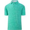 SAMERM Golf Shirts for Men Dry Fit Short Sleeve Mens Golf Shirt Performance Moisture Wicking Polo Shirts for Men(Green)