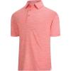 SAMERM Golf Shirts for Men Dry Fit Short Sleeve Mens Golf Shirt Performance Moisture Wicking Polo Shirts for Men(Pink Solid Polo Shirt)