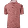SAMERM Golf Shirts for Men Dry Fit Short Sleeve Mens Golf Shirt Performance Moisture Wicking Polo Shirts for Men(Red)