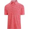 SAMERM Golf Shirts for Men Dry Fit Short Sleeve Mens Golf Shirt Performance Moisture Wicking Polo Shirts for Men(Red01)