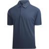 SAMERM Golf Shirts for Men Dry Fit Short Sleeve Mens Golf Shirt Performance Moisture Wicking Polo Shirts for Men(Solid Navy)