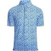 SAMERM Golf Shirts for Men Super Stretch Jacquard Dry Fit Golf Polo Moisture Wicking Short Sleeve Polo Shirts for Men(Blue Whitegolf)