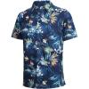 Navy Palm Polo