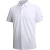 White Jacquard Golf Polo