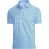 Blue Flower Golf Shirt