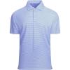 Blue White Square Golf Shirt