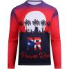 SAMERM Puerto Rico Shirt for Men Quick Dry Crop Top Printed Hispanic Heritage Month Boricua Rican Flag T-Shirt(Red)