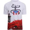 SAMERM Puerto Rico Shirt for Men Quick Dry Crop Top Printed Hispanic Heritage Month Boricua Rican Flag T-Shirt(Red Leaf)